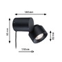 Stolní lampy dekorační - P 79781 LED stolní lampa Smart Home Zigbee Puric Pane 2700K 3W černá - PAULMANN - foto 3