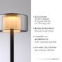 Stolní lampy dekorační - PN 4111-18 LED stolní lampa USB černá na baterie dotykový stmívač paměťová funkce 3000K - PAUL NEUHAUS - foto 3