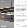 Kruhová - PN 2551-18 LED závěsné svítidlo PURE E-Loop elektrické 2700-5000K dub/černá perleť - PAUL NEUHAUS - foto 3
