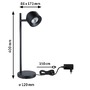 Stolní lampy dekorační - P 79777 LED stolní lampa 3-krokové-stmívatelné Puric Pane 2700K 5,5W černá - PAULMANN - foto 3