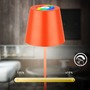 Stolní lampy dekorační - BRILO 7510012 Calida stolní lampička - 2,5W, 200lm, nabíjecí, LED, stmívatelné, RGBW, uchycení na láhev, oranžová - BRILO - foto 3