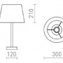 Stolní lampy dekorační - RED R14035 MAUI/AMBITUS 30 stolní Polycotton bílá/dřevo 230V E27 11W - RED - DESIGN RENDL - foto 3
