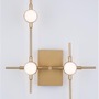 Dekorativní - NV 9180673 Nástěnné svítidlo ATOMO zlatý kov a akryl LED 3 x 2.4W 230V 3000K IP20 - NOVA LUCE - foto 3