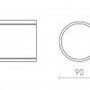 Přisazená - RED R13506 LIZZI stropní stříbrnošedá 230V GU10 35W IP54 - RED - DESIGN RENDL - foto 3