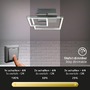 Hranatá - BRI 3118-018 LED rám 35,8 cm 12W 1300lm chrom - BRILONER - foto 3