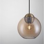 Koule - NV 9009239 Závěsné svítidlo MIDORI mosazný zlatý kov a jantarové sklo E27 1x12W 230V IP20 bez žárovky - NOVA LUCE - foto 3