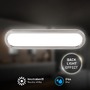 Koupelnová - BRI 2193018 BRILONER Pil svítidlo k zrcadlu - 10W, 1200lm, LED, přímé a nepřímé osvětlení, 35cm, neutrální bílá, chrom 2193018 - foto 3