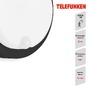 Nástěnná - TF 315305TF TELEFUNKEN LED venkovní nástěnné svítidlo s čidlem, pr. 17 cm, 12 W, černá - BRILONER - foto 3