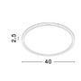 Kruhová - NV 9060191 Stropní svítidlo DIXIE LED stropní svítidlo černá 36W 3000K/4000K/6500K D400 H25 - NOVA LUCE - foto 3