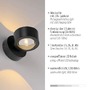 Nepřímé osvětlení - LD 19330-18 LED nástěnné svítidlo na baterie AKKU-CHIA, černá,, 3000K - JUST LIGHT - foto 3