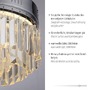 Dekorativní - PN 6181-17 KRISTA LED stropní svítidlo chrom s křišťalovými přívěsky stmívatelné paměťová funkce SimplyDim 3000K - PAUL NEUHAUS - foto 3