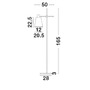 Stojací lampy - NV 6270201 Stojací lampa SIGNORE saténový zlatý kov černá mramorová základna E27 1x12W 230V IP20 bez žárovky - NOVA LUCE - foto 3