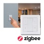 Hranatá - P 5180 Startovací sada Smart Home smik Gateway nástěnný ovladač + LED vestavné svítidlo Nova Plus Coin základní sada výklopné měnitelná bílá - PAULMANN - foto 3