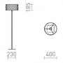 Stojací lampy - RED R14072 CORTINA/JAKARANDA stojanová černá/černá textil/kov 230V E27 11W - RED - DESIGN RENDL - foto 3