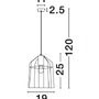 Dekorativní - NV 7605178 Závěsné svítidlo PEPPINO matný černý kov černá a bílý kabel E27 1x12W - NOVA LUCE - foto 3