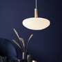 Koule - NOR 48973001 Závěsné svítidlo Alton 35 60W E27 černá mosaz opál - NORDLUX - foto 3