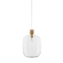 Koule - NV 9236630 Závěsné svítidlo CINZIA čiré sklo bílý kabel mosazný zlatý kov E27 1x12W 230V IP20 bez žárovky - NOVA LUCE - foto 3