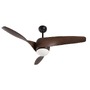 Ventilátory - NV 5267611 Stropní ventilátor se světlem BREEZE matná černá / sklo 3ABS dřevěné listy LED 18W 3000K - NOVA LUCE - foto 3