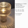 Stolní lampy dekorační - PN 4092-27 FUNGUS LED stolní lampa jantarová barva, sklo tvaru houby, pr.25cm, vypínač - PAUL NEUHAUS - foto 3