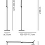 Stolní lampy pracovní - AR 0762W30A Tolomeo Mega stolní lampa LED 2700K černá se stmívačem na kabelu - tělo lampy - ARTEMIDE - foto 3