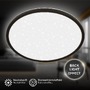 Kruhová - BRILO 7654015 Slim svítidlo LED panel pr.37,5 cm - 22W, 3000lm, hvězdné nebe, neutrální bílá, černá - BRILO - foto 3
