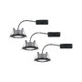 Koupelnová - P 99991 Vestavné svítidlo LED Calla IP65 kruhové 4.000K 3x6,5W černá mat výklopné - PAULMANN - foto 3