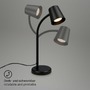Stolní lampy pracovní - BRILO 7476015 Stolní lampa, 38,5 cm, 1x GU10, max. 9W, černá - BRILO - foto 3