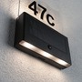 Nástěnná - P 94577 Solární LED domovní číslo a svítidlo Neda pohybové čidlo IP44 3000K antracit - PAULMANN - foto 3