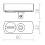 Lišty a příslušenství - RED R12294 1F adaptér černá 230V - RED - DESIGN RENDL - foto 3