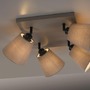 Bodová - LD 11903-29 RIALA LED stropní svítidlo 4 ramenné, hranaté, taube, otočné, látkové stínidlo - LEUCHTEN DIREKT / JUST LIGHT - foto 3