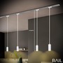 Lištové Briloner 230V - BRILO 8008016 LED závěsné svítidlo 4,5W lištový systém 230V  stmívatelné, teplá bílá, 130 cm, bílé - BRILO - foto 3