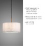 Kruhová - LD 14181-16 GREEN SOFI LED závěsné svítidlo černé s imitací dřeva 1 ramenné nadčasový design - LEUCHTEN DIREKT / JUST LIGHT - foto 3
