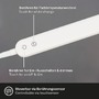 Stojací lampy - BRILO 1389016 LED CCT stojací svítidlo s dotykovým vypínačem 183 cm 6,5W 600lm bílé (starý kód: BRILO 1389-016) - BRILO - foto 3