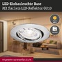 Kruhová - P 94953 LED vestavné svítidlo Base GU10 Flat výklopné 3x4,9W 230V stmívatelné 2700K kov kartáčovaný - PAULMANN - foto 3