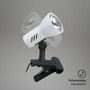 Stolní lampy s klipem - BRI 2794016P Svítidlo se svorkou 11,5 cm 1x E14 40W bílé (starý kód: BRI 2794-016P) - BRILONER - foto 3