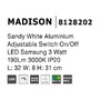 Bodová - NV 8128202 Bodové svítidlo MADISON bílá hliník LED 3W 3200K vypínač na těle nastavitelné - NOVA LUCE - foto 3