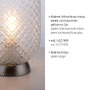 Stolní lampy dekorační - LD 14906-55 REISHI LED stolní lampa stříbrná hra světla rýhované čiré sklo šňůrový vypínač - LEUCHTEN DIREKT / JUST LIGHT - foto 3