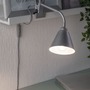 Stolní lampy s klipem - P 95432 Svítidlo se skřipcem Vitis Flexarm E14 šedá a šňůrový vypínač - PAULMANN - foto 3