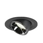 Kruhová - LA 1005965X VÝPRODEJ VZORKU - NUMINOS® GIMBLE M zápustné stropní svítidlo černé/chrom 4000 K 55° - BIG WHITE (SLV) - foto 3
