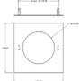 Pro zapuštěná svítidla - IMPR 930974 Deko-Light příslušenství - redukční kroužek pro zapuštěná svítidla hranatý 210/135 mm, bílá - foto 3
