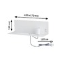 Dekorativní - P 96774 Nástěnné svítidlo Devara USB C E27 230V max. 40W stmívatelné bílá mat - PAULMANN - foto 3