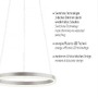 Kruhová - LD 15393-95 RITUS LED závěsné svítidlo hliník kruhové, pr.40cm, stmívatelné, Switchmo, teplá bílá krokově stmívatelné 3000K - LEUCHTEN DIREKT / JUST LIGHT - foto 3
