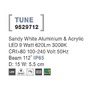 Nástěnná - NV 9529712 Venkovní nástěnné svítidlo TUNE bílý hliník a akryl LED 9W 3000K 100-240V 112st. IP65 - NOVA LUCE - foto 3