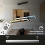 Podélná - BRI 4768015 LED závěsné svítidlo, 120 cm, časovač, 44W, 4400lm, černá/dřevo - BRILONER - foto 3