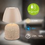 Stolní lampy dekorační - BRILO 7593011 Cera stolní lampa - 2,5W, 200lm, bezdrátová, IP44, LED, stmívatelná, teplá bílá, béžová - BRILO - foto 3