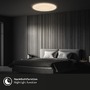 Kruhová - BRILO 3835016 Rowny LED stropní svítidlo do koupelny, dálkový ovladač, stmívatelné, CCT ovladač, přímé a nepřímé osvětlení, kruhové 45 cm, bílé - BRILO - foto 3