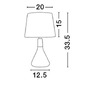 Stolní lampy dekorační - NV 7605168 Stolní lampa MONTES mosazný kov a přírodní dřevo bílé stínidlo E14 1x5W bez žárovky - NOVA LUCE - foto 3