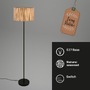 Stojací lampy - BRI 1855014 Slama stojanová lampa, stínidlo z mořské trávy, nožní vypínač, přírodní - BRILONER - foto 3