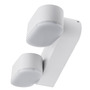 LED nástěnná svítidla Optonica - LED nástěnné svítidlo Epistar 2x6W bílé tělo otočné - foto 3