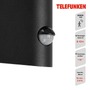 Nástěnná - TF 312505TF TELEFUNKEN LED venkovní svítidlo 18,7 cm 10W 1200lm černá - BRILONER - foto 3